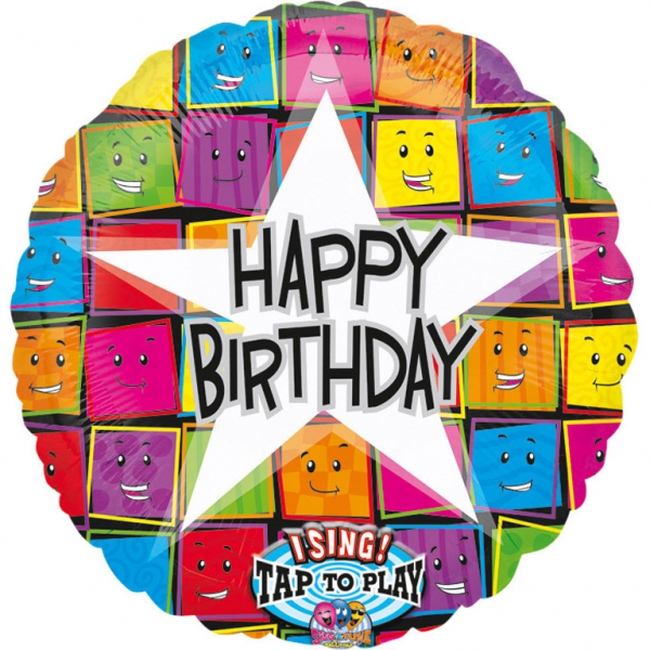 28 SING-A-TUNE-MUSICAL HAPPY BDAY CARAS***OFERTA DTO NO ACUMULABLE
